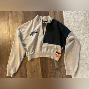 Nike cropped quarter zip